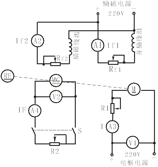 直流他勵電動機接線圖